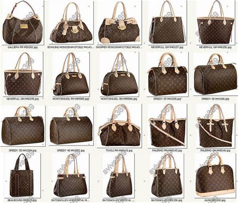 louis vuitton handbag style names.